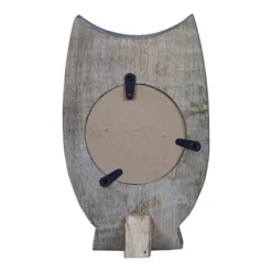 Handcarved White Wood Battery Operated Owl Table Clock - Foreside Home & Garden -Eco Haven Store GUEST dd351892 ff7c 4057 a333 1eae4458e469