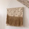 Hand Woven With Poms And Fringe Wall Art Cotton & Wood Dowel By Foreside Home & Garden -Eco Haven Store GUEST df172f92 ad81 458b b319 eb4a3851e234