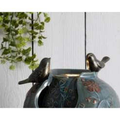 Blue Verdigris Bird Indoor Water Fountain With LED Light And Pump - Foreside Home & Garden 15 Blue Verdigris Bird Indoor Water Fountain With LED Light And Pump - Foreside Home & Garden -Eco Haven Store GUEST e14f2a4a cf51 4d3a bf24 71ea8a14b396