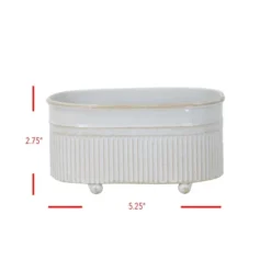 Antique White Metal Trough Planter With Ball Feet - Foreside Home & Garden -Eco Haven Store GUEST e4dd6036 4d33 4889 87ea b52098f53cf2