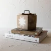 Barn Quilt Trinket Box With Lid Wood, Metal & White Resin By Foreside Home & Garden -Eco Haven Store GUEST e72910ae 4b13 44bb bb71 8ffb5336ad57