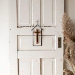 Cross & Steeple Wall Art Metal & Wood - Foreside Home & Garden