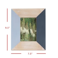 4x6 Inches Blue Wood & Glass Photo Frame - Foreside Home & Garden 12 4x6 Inches Blue Wood & Glass Photo Frame - Foreside Home & Garden -Eco Haven Store GUEST e8631ad0 f085 4507 9acc b4fc45995d5b