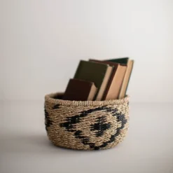 Black Rope & Seagrass Basket - Foreside Home & Garden -Eco Haven Store GUEST e8fefc2e 122a 4093 b44f 1ed71f86c03a