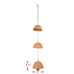Tiered Natural 3 Bell Terracotta, Wood & Jute - Foreside Home & Garden 9 Tiered Natural 3 Bell Terracotta, Wood & Jute - Foreside Home & Garden -Eco Haven Store GUEST e99090ac 6ca3 40f6 896e dddc747ce763