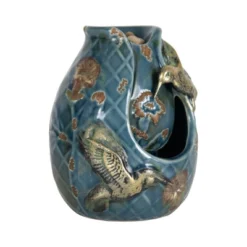Blue Verdigris Hummingbird Indoor Water Fountain With Pump - Foreside Home & Garden -Eco Haven Store GUEST eb649a95 48a0 46c1 b65b 950cfb641f51