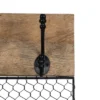 Chicken Wire Wood Decorative Wall Hook With 4 Metal Hooks - Foreside Home & Garden -Eco Haven Store GUEST ed726c3f 0051 4a67 956a 3c91b4f7478e