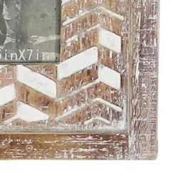 Natural Wood 5 X 7 Inch Whitewash Pattern Decorative Wood Picture Frame - Foreside Home & Garden -Eco Haven Store GUEST ed808116 ea4f 4025 890d d243317efafa
