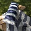 12X46 Inch Hand Woven Navy, Light Blue & White Striped Outdoor Pillow Polyester With Polyester Fill By Foreside Home & Garden 2 12X46 Inch Hand Woven Navy, Light Blue & White Striped Outdoor Pillow Polyester With Polyester Fill By Foreside Home & Garden -Eco Haven Store GUEST edb9ac90 b013 47d1 b122 be4048a4526c