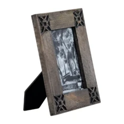 Black Southwest Pattern 4x6 Inch Wood Decorative Picture Frame - Foreside Home & Garden