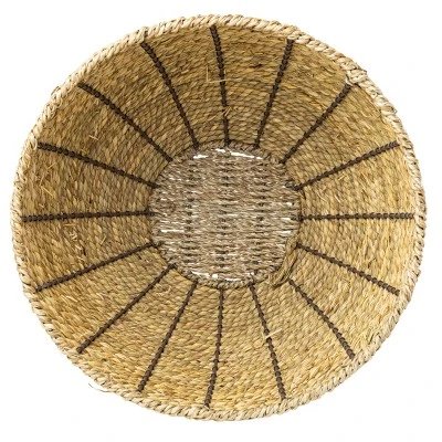 Large Dry Basket Planter Seagrass & Metal - Foreside Home & Garden 5 Large Dry Basket Planter Seagrass & Metal - Foreside Home & Garden - Image 3