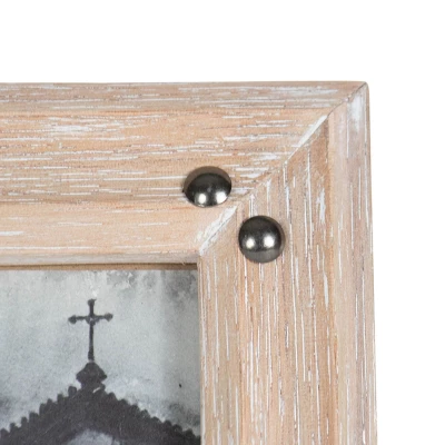 5x7 Inches Natural Wood & Glass Photo Frame - Foreside Home & Garden 6 5x7 Inches Natural Wood & Glass Photo Frame - Foreside Home & Garden - Image 4