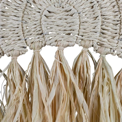 Harmony Arch Hanging Accent Seagrass & Raffia - Foreside Home & Garden 4 Harmony Arch Hanging Accent Seagrass & Raffia - Foreside Home & Garden - Image 2