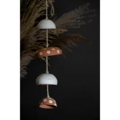 White Floral And Natural Terracotta Hanging Chime - Foreside Home & Garden 9 White Floral And Natural Terracotta Hanging Chime - Foreside Home & Garden -Eco Haven Store GUEST f1fabe5d 9f34 4f57 a447 ddaa1a5ef94b