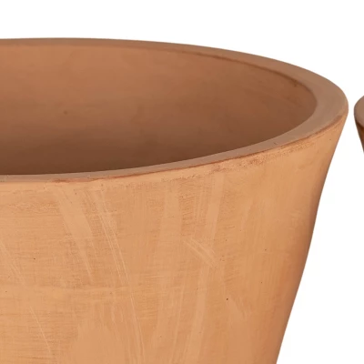Set Of 2 Large Terracotta Planters - Foreside Home & Garden 4 Set Of 2 Large Terracotta Planters - Foreside Home & Garden - Image 2