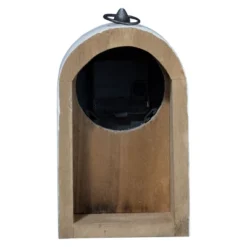 Rustic White Wood Battery Operated Table Clock - Foreside Home & Garden -Eco Haven Store GUEST f7a076e8 2ee2 407e bcbf e3a88b69a056