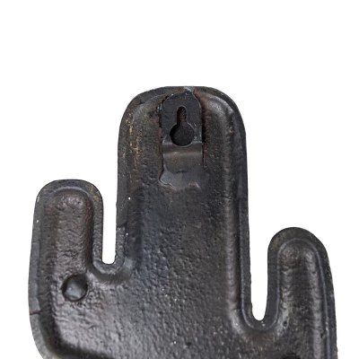 Cactus Wall Hook Black Cast Iron By Foreside Home & Garden 6 Cactus Wall Hook Black Cast Iron By Foreside Home & Garden - Image 4