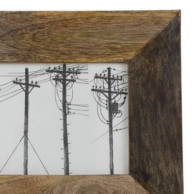 Two Tone 5X7 Natural Wood Photo Frame - Foreside Home & Garden 7 Two Tone 5X7 Natural Wood Photo Frame - Foreside Home & Garden - Image 5